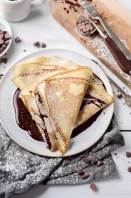 elaboración Crepes con nutella