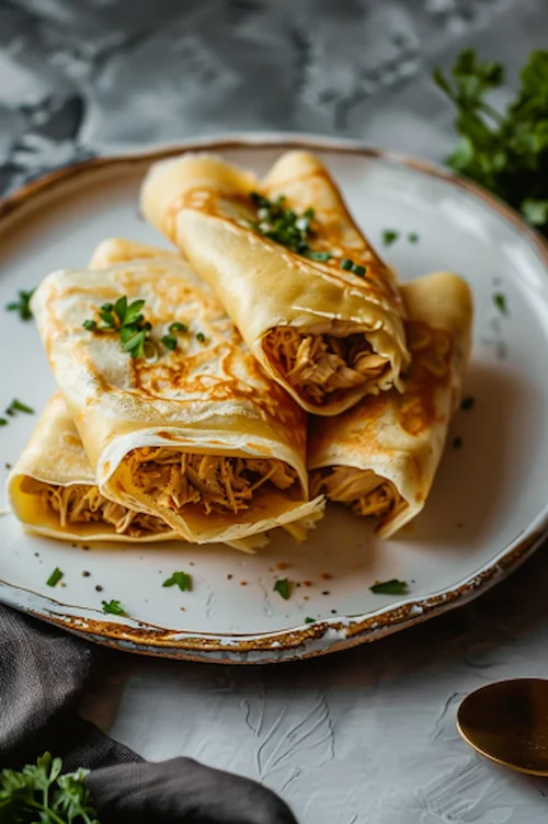 elaboración Crepes de pollo