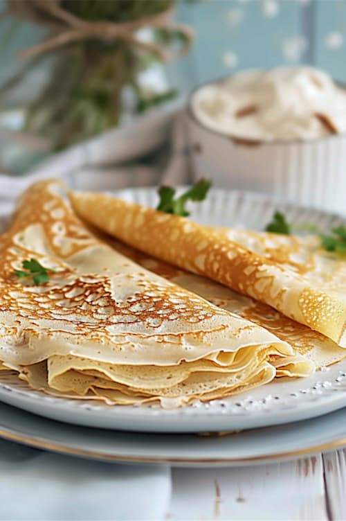 elaboración Crepes salados: receta fácil y rápida