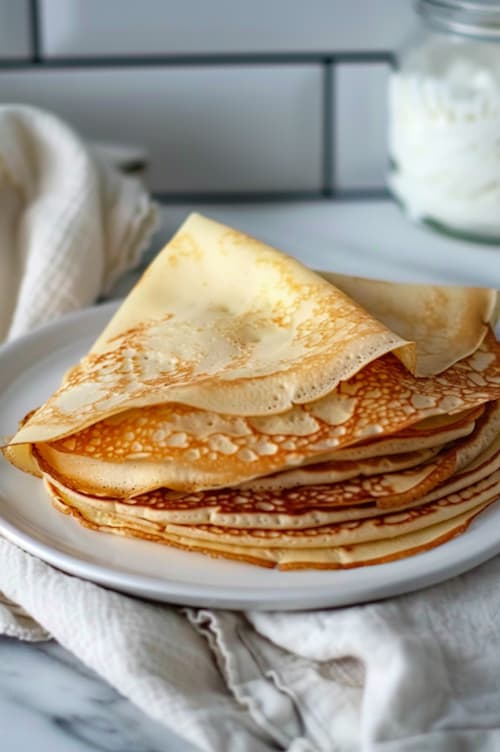 Receta de crepes (ingredientes para 4 personas)