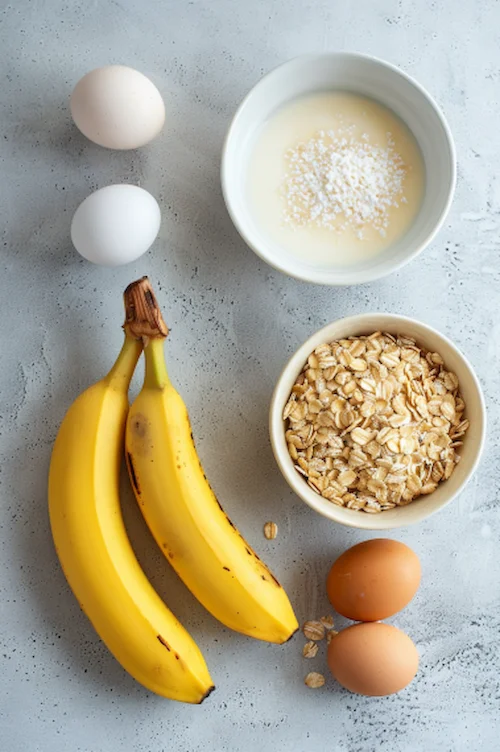 ingredientes Crepes de avena y plátano