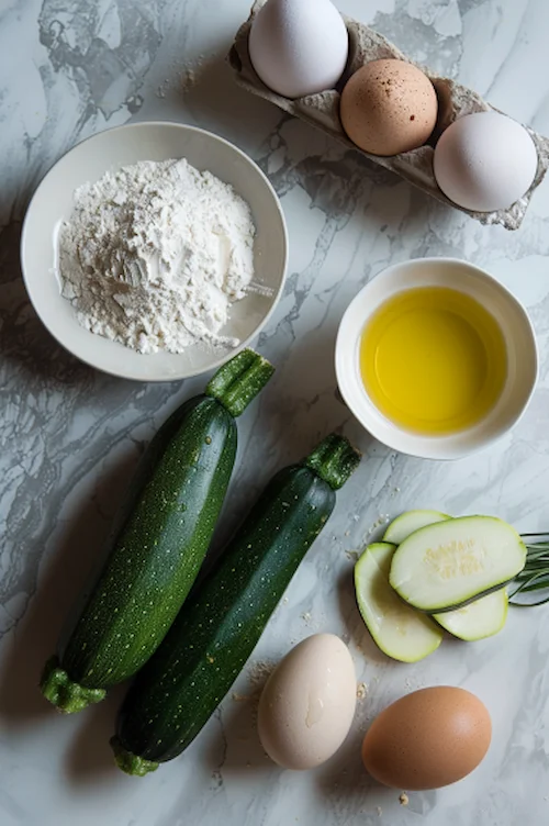 ingredientes Crepes de calabacín